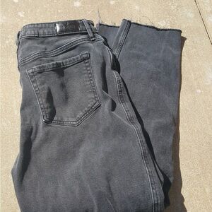Hollister Washed Charcoal Mom - Jeans